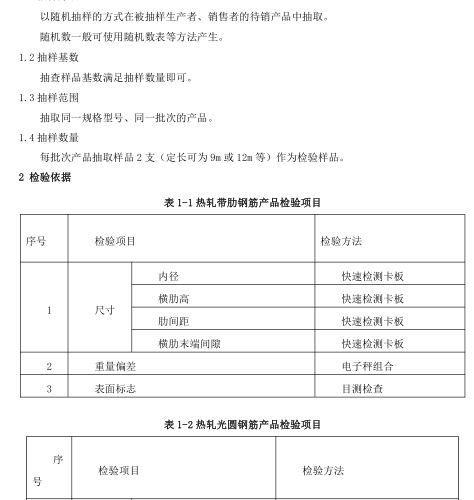 山东省钢筋（快检）产品质量监督抽查实施细则(2023年)