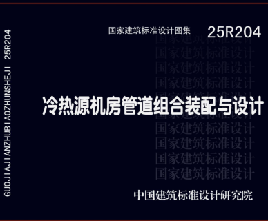 25R204  冷热源机房管道组合装配与设计